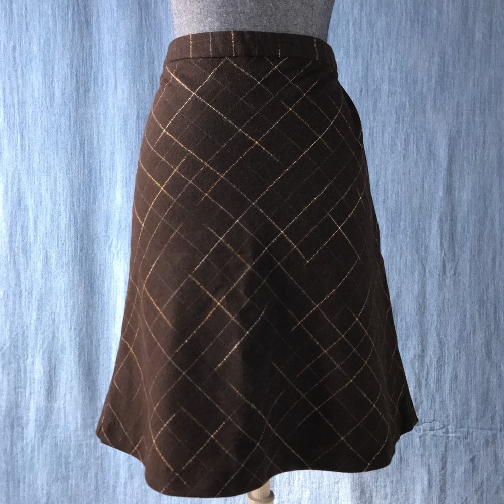 Old Navy Women's Size 6 Wool Blend Brown Skirt